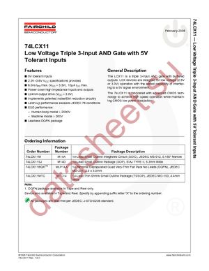 74LCX11MX datasheet  